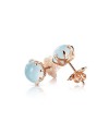 Orecchini Pasquale Bruni Sissi in oro rosa e topazio azzurro