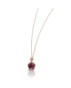 Collier Pasquale Bruni Me and You en or rose avec rhodolite et diamants