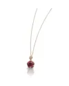 Pasquale Bruni Me and You Rose Gold Necklace with Rhodolite and Diamonds