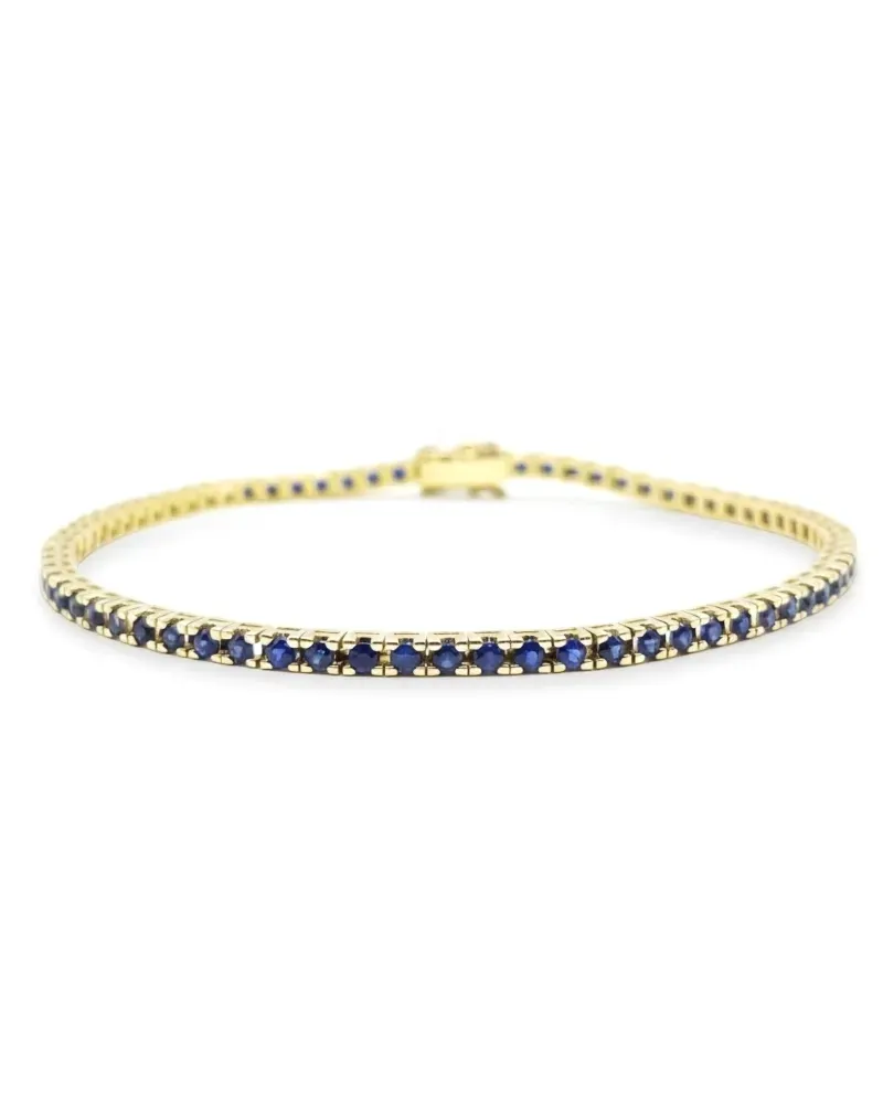Casella Gioielli Yellow Gold Tennis Bracelet with Sapphires