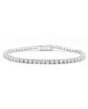Bracciale Tennis Casella Gioielli in Oro Bianco con Diamanti 1,36 ct