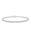 Bracelet tennis en or blanc Casella Gioielli serti de diamants (1,97 ct)