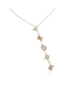 Collier Pasquale Bruni Amore en or rose avec quartz rose et diamants