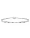 Bracciale Tennis Casella Gioielli in Oro Bianco con Diamanti 2,26 ct