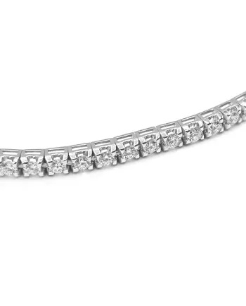 Bracelet tennis en or blanc Casella Gioielli serti de diamants (2,26 ct)
