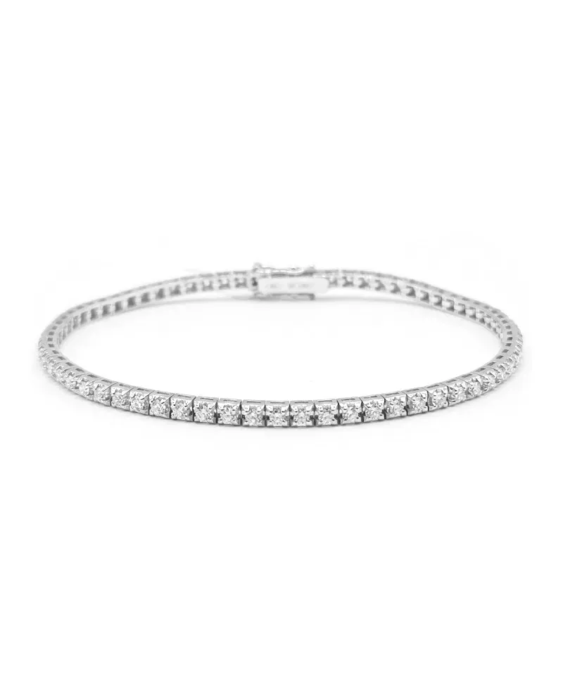 Casella Gioielli White Gold Tennis Bracelet with 1.30 ct Diamonds