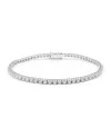 Bracciale Tennis Casella Gioielli in Oro Bianco con Diamanti 1,30 ct