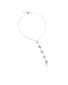 Pasquale Bruni Amore Rose Gold Necklace with Rose Quartz and Diamonds