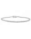 Bracciale Tennis Casella Gioielli in Oro Bianco con Diamanti 1,36 ct