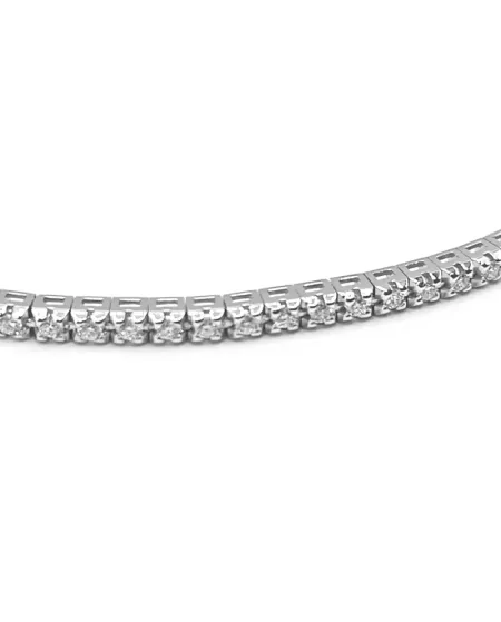 Casella Gioielli White Gold Tennis Bracelet with 0.85 ct Diamonds