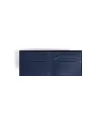 Portefeuille Montblanc Meisterstück 6cc en cuir noir avec intérieur bleu