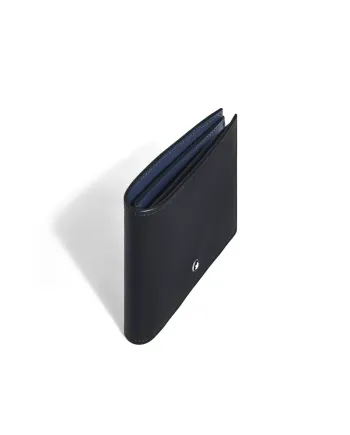 Montblanc Meisterstück 6cc Wallet in Black Leather with Blue Interior