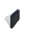 Portefeuille Montblanc Meisterstück 6cc en cuir noir avec intérieur bleu