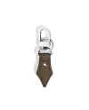 Montblanc Nib-Shaped Keyring in Grained Green Noisette Leather