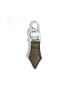 Montblanc Nib-Shaped Keyring in Grained Green Noisette Leather