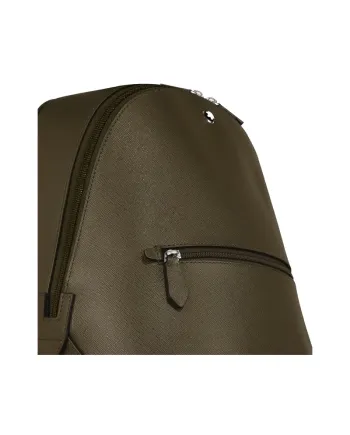 Zaino Piccolo Montblanc Sartorial in Pelle Kaki