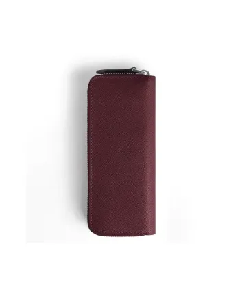 Montblanc Sartorial Leather Case for 2 Writing Instruments in Cassis Sartorial Leather