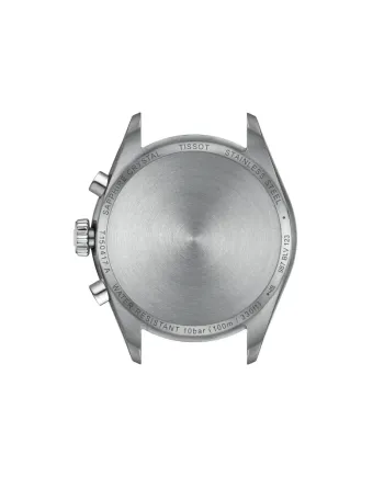 Orologio Tissot PR 100 Chronograph con Quadrante Bianco e Bracciale in Acciaio