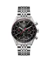 Tag Heuer Carrera Glassbox 41 mm Chronographe Automatique Noir avec Bracelet en Acier
