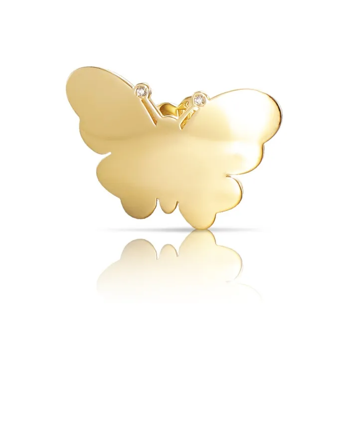 Pasquale Bruni Le Monde Butterfly Single Earring in yellow gold and diamonds