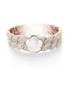 Bracelet Pasquale Bon Ton de Pasquale Bruni en or rose, diamants et quartz blanc