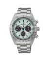 Seiko Prospex Speedtimer Solar Chronograph Green Dial Steel Strap