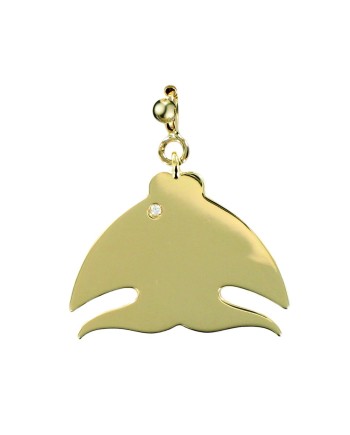 Pendentif Poisson Le Monde de Pasquale Bruni en or jaune et diamants