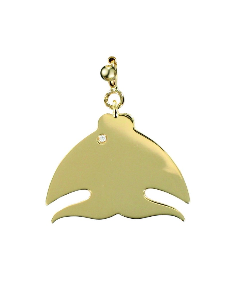 Pasquale Bruni Le Monde Fish Pendant in yellow gold and diamonds