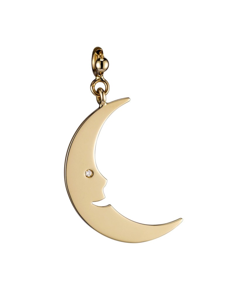 Pasquale Bruni Le Monde Luna Pendant in yellow gold and diamond