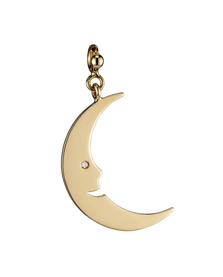 Pasquale Bruni Pendentif Le Monde Luna en or jaune et diamant