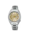Seiko 5 Sports Watch Gold Dial Steel Strap