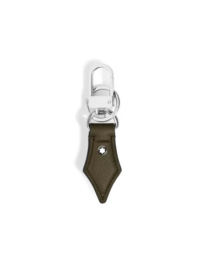Porte-clés Montblanc Sartorial en forme de stylo, en cuir kaki