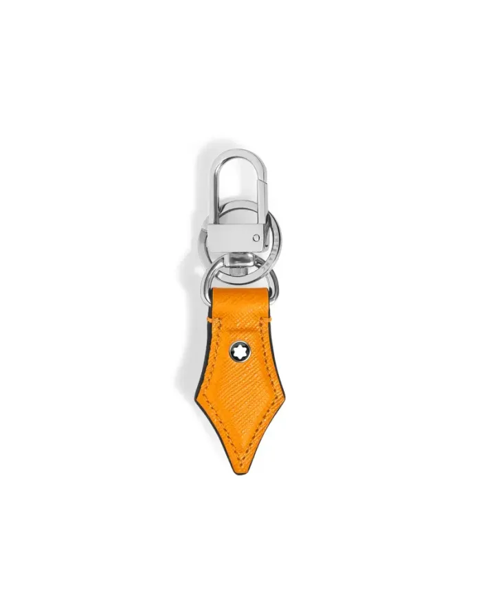 Porte-clés Montblanc Sartorial en forme de stylo, en cuir orange