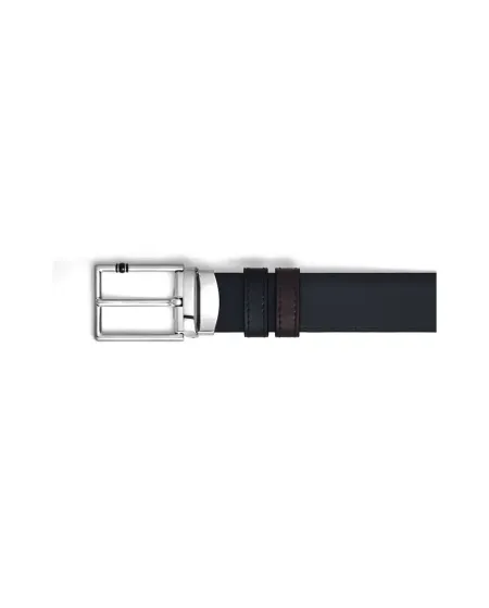 Cintura Montblanc Meisterstuck in Pelle Reversibile Nera/Marrone con Fibbia Rettangolare 30 mm
