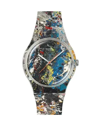 Montre Swatch X Guggenheim « L'Alchimie de Pollok »