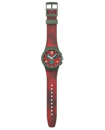 Orologio Cronografo Swatch Crimson Foliage