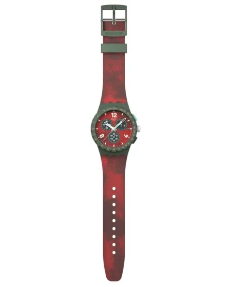 Montre chronographe Swatch Crimson Foliage