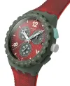 Swatch Crimson Foliage Chronograph Watch
