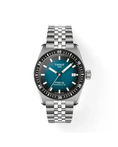 Montre Tissot PR516 avec cadran dégradé et bracelet en acier