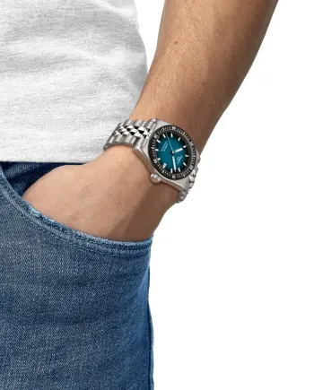 Orologio Tissot Chrono PR516 Quadrante Sfumato e Cinturino in Acciaio