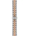 Montre Tissot Ballade PVD 30 mm avec cadran argenté et bracelet en acier