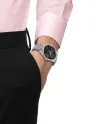 Tissot Visodate 39mm Black Watch with Steel Strap