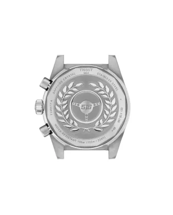 Chronographe Tissot PR516 avec cadran dégradé et bracelet en acier