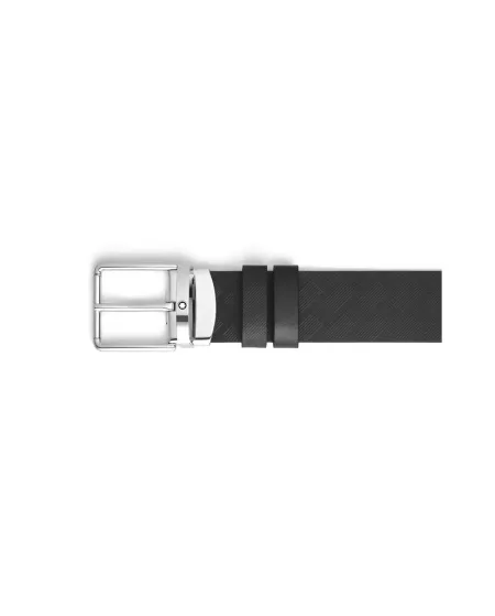 Montblanc Extreme 3.0 Black Leather Belt with Everyday Buckle 35 mm