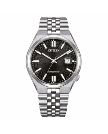 Montre Citizen Tsuyosa 40 mm, cadran noir, bracelet en acier