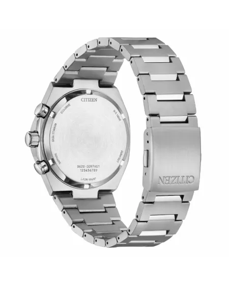 Cronografo Citizen Zenshin Super Titanio Eco Drive Quadrante Verde