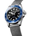 Montre Longines HydroConquest avec cadran noir/bleu et bracelet en acier de 39 mm