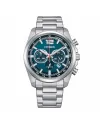 Citizen Racing OF Eco Drive Chronograph Blue Dial Steel Strap