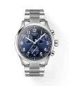 Orologio Tissot Chrono L Classic con Quadrante Blu e Cinturino in Acciaio