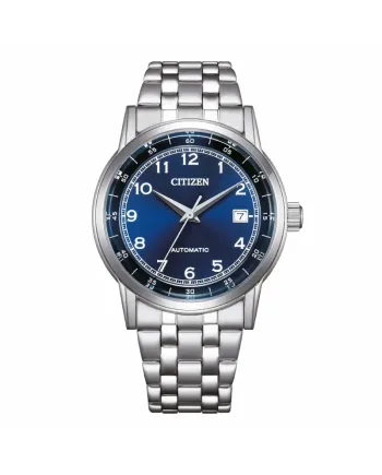 Montre Citizen Classic OF, cadran bleu, bracelet en acier